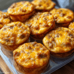 High-Protein Pancake Sausage Muffins: The Perfect Make-Ahead Breakfast 5 Cheesy and savory high-protein pancake sausage muffins packed with sausage and eggs, ideal for grab-and-go breakfasts.